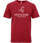 red t-shirt highland design - print store near me